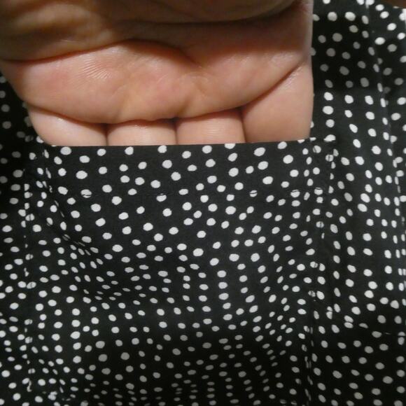Pure Energy Women's 1X Polkadot Top Shirt Blouse 3 Button Tunic - Picture 3 of 10
